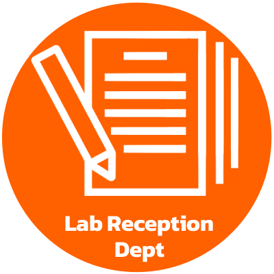 Pardis Laboratory Reception Department with smart queue system and patient support